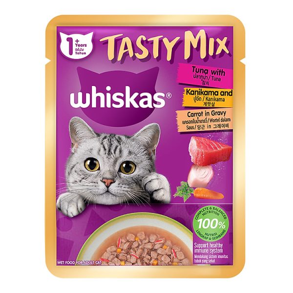 h p 12 goi th c an cho meo whiskas tastymix 1 years mix 4 v 70g goi 1