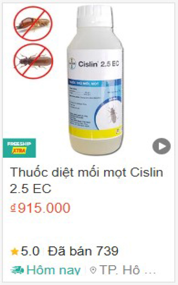 Thuoc diet moi cislin 25 EC